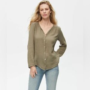 MICHAEL STARS NWOT ZIA GAUZE BUTTON DOWN